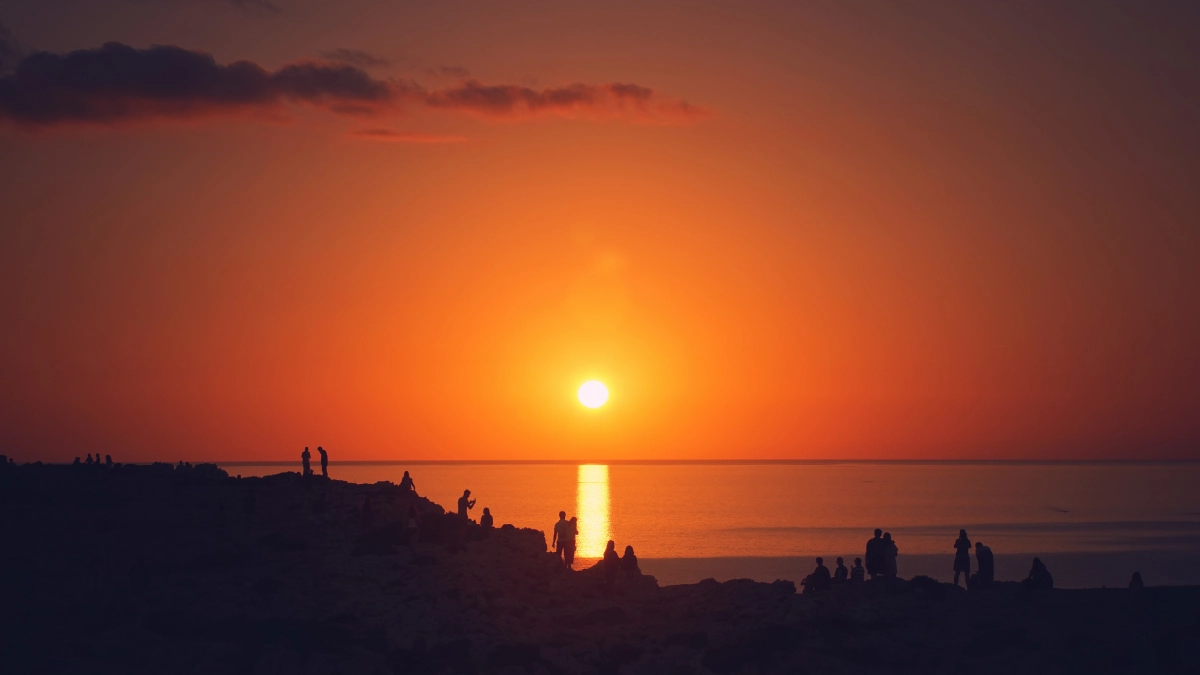 El atardecer en Sant Antoni de Portmany, Ibiza