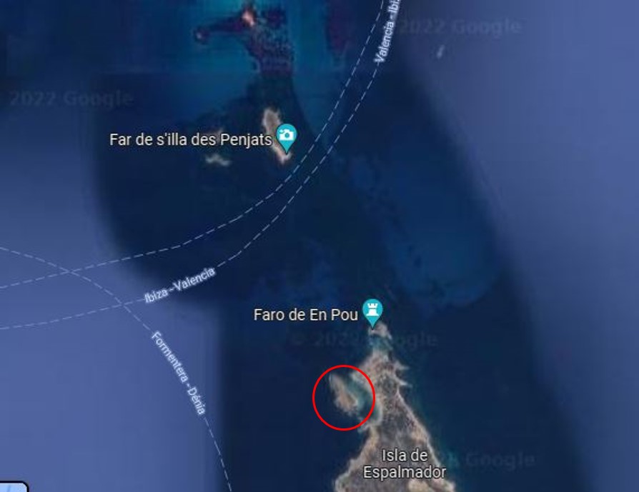 Zonas más peligrosas para navegar en Ibiza: Sa Torreta